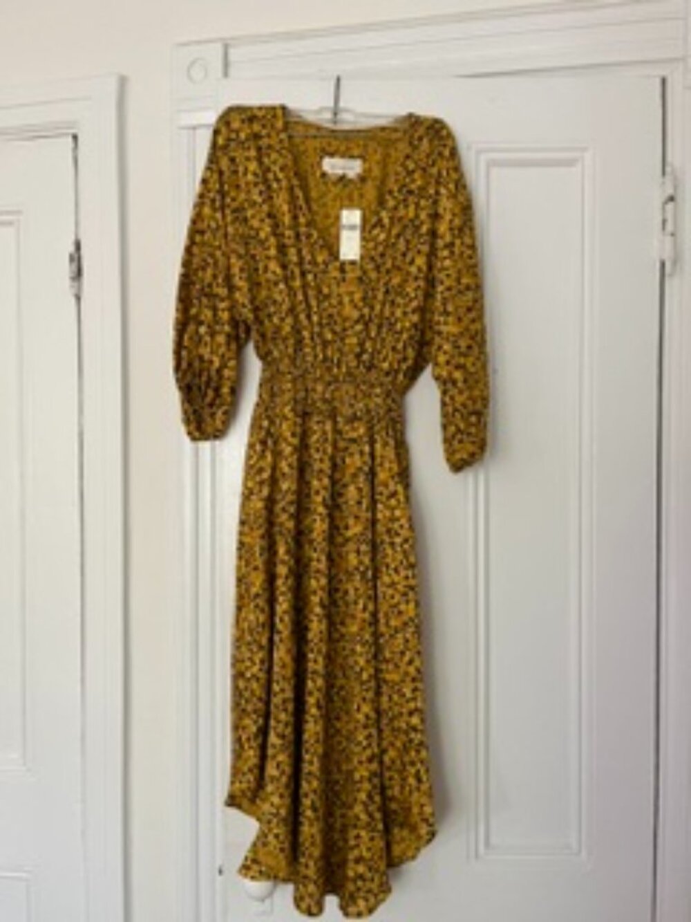 Anthropologie yellow dress